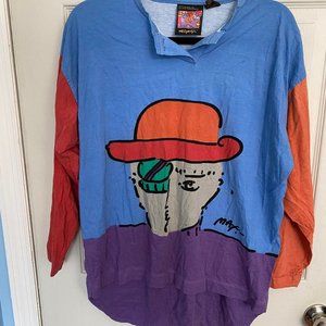 COPY - RARE Vintage 1987 Peter Max Neo Max Art Zero Megalopolis T-shirt 80s